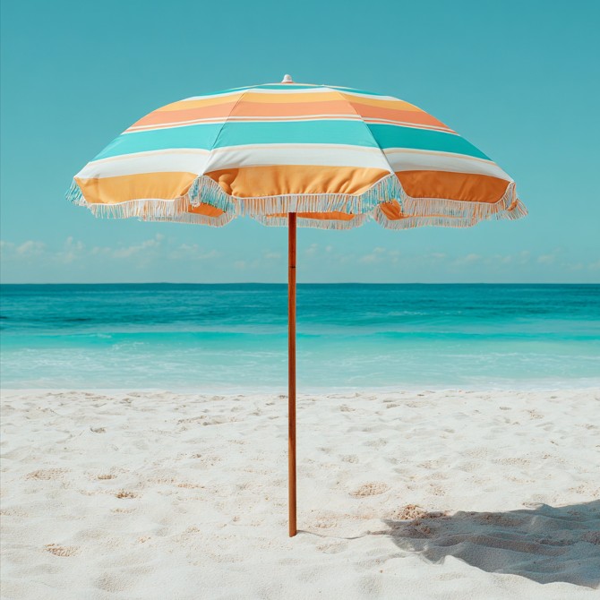 Sonnenschirm am Strand